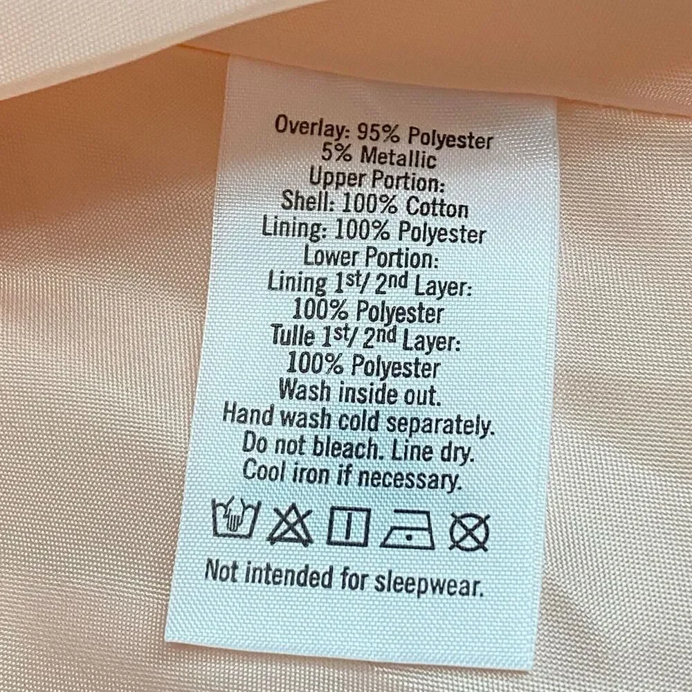 Janie and Jack Beautiful Peach Easter Overlay Dress Size 3 Girls Pleated‎